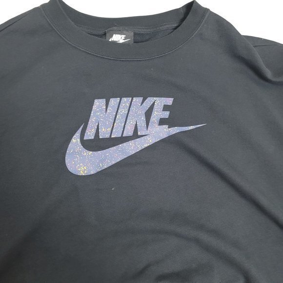 Nike Womwens Plus Size 3x Black Icon Clash Crop Tee - Picture 4 of 9